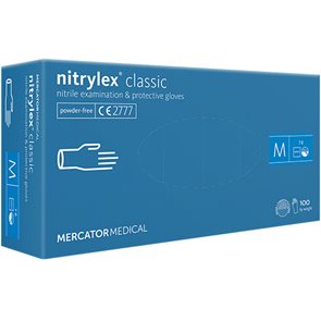 Jednorázové rukavice Nitrylex Classic - bez pudru, vel. L ( 100 ks )