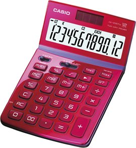 Casio Kalkulačka JW 200TW RD - růžová