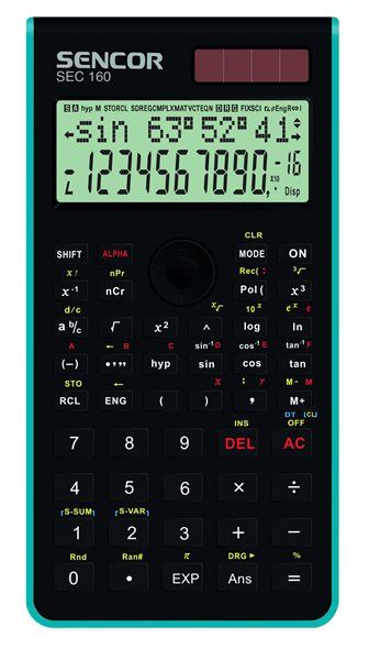 Kalkulačka Sencor SEC 160 BU - modrá
