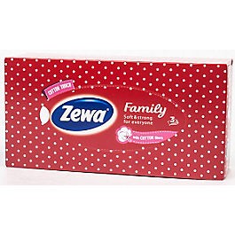 ZEWA kapesníky v krabičce 3 vrstvé - 90 ks