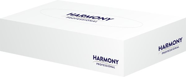 Levně Kapesníky v krabičce Harmony 2 vrstvé - 100 ks