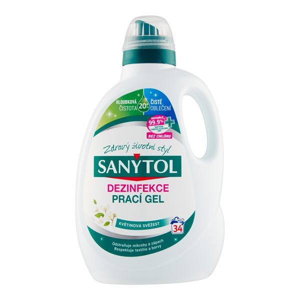 Levně Sanytol dezinfekce - prací gel 1700 ml ( 34 dávek )