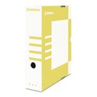 Donau Archivační box A4 80 mm lepenka - žlutý