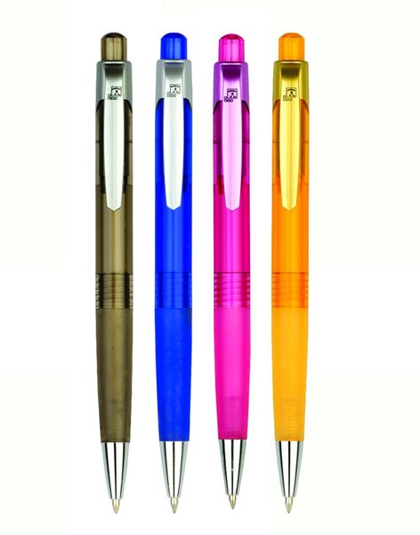 Levně Spoko Kuličkové pero transparentní 0,5 mm - mix barev