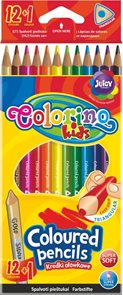 Trojhranné pastelky Colorino - 12 + 1 barva