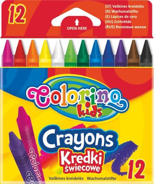 Levně Voskovky Colorino - 12 barev