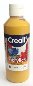 Akrylová barva Creall 250 ml - okrová