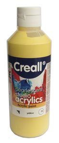 Akrylová barva Creall 250 ml - perleťově žlutá
