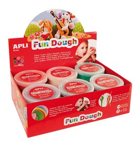 Modelovací hmota APLI Fun Dough - 12 x 40 g
