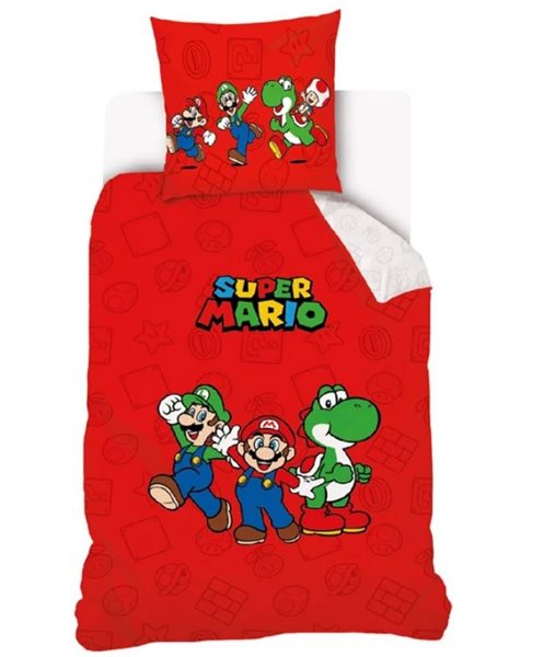Dětské povlečeníÍ Super Mario - Luigi a Yoshi