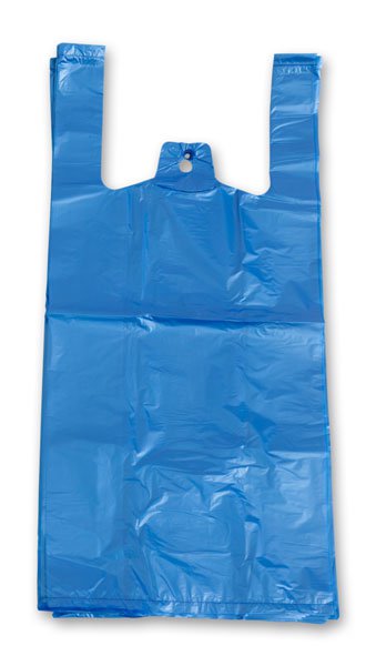 Levně Taška mikrotenová 10 kg - modrá (100 ks)