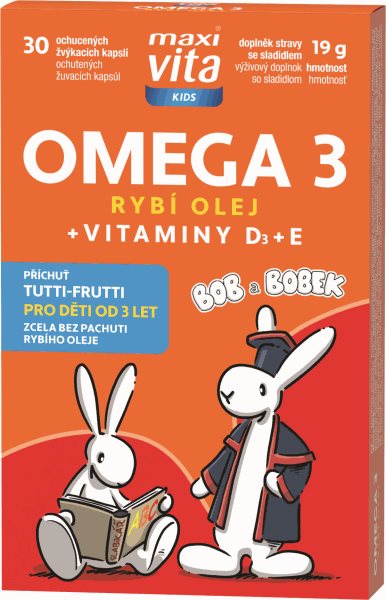 MaxiVita Kids Omega 3 + vitaminy D, E