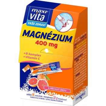 MaxiVita Magnézium 400 mg + B komplex + vitamin C