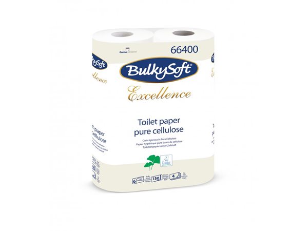 Toaletní papír BulkySoft Excellent - 4 vrstvý, 6 rolí, Sleva 15%
