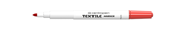 Centropen Popisovač 2739 na textil - červený