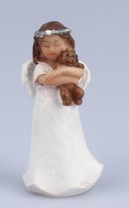 Anděl s medvídkem 7,5 cm