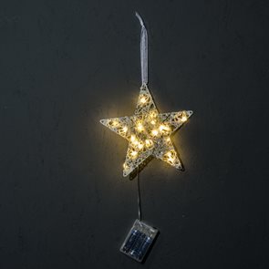 Svítící hvězda s LED světly 20 cm