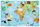 Dětský koberec Mapa světa Torino Kids - 80 x 120 cm
