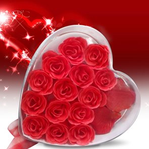 Romantické okvětní lístky růže
