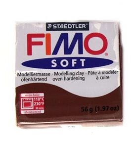 Modelovací hmota FIMO soft 56 g - 75 barva tmavě hnědá (čokoládová)