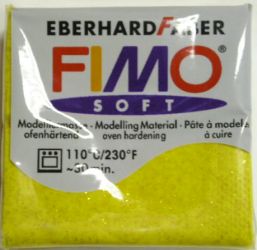 Modelovací hmota FIMO soft 56 g - 112 třpytivý efekt - zlatá