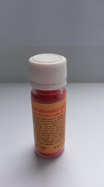 Levně Smaltovací prášek 10g - barva červená