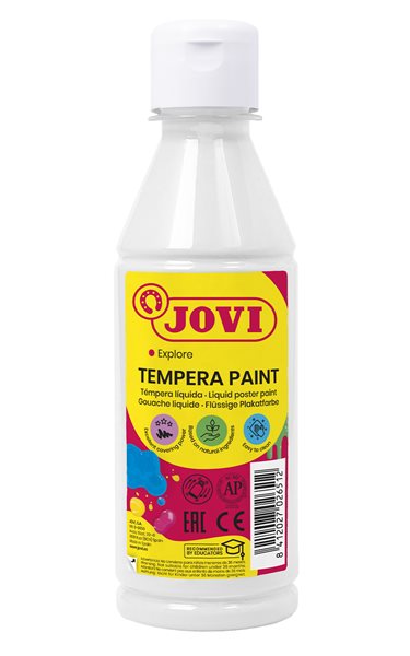 Levně Temperová barva JOVI PREMIUM 250 ml - Bílá, Sleva 29%