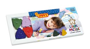 Trojúhelníkové voskové pastelky Jovi - 10 pastelových barev