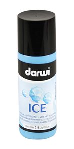 DARWI ICE Satinovací barva na sklo s ledovým efektem, 80 ml - světle modrá