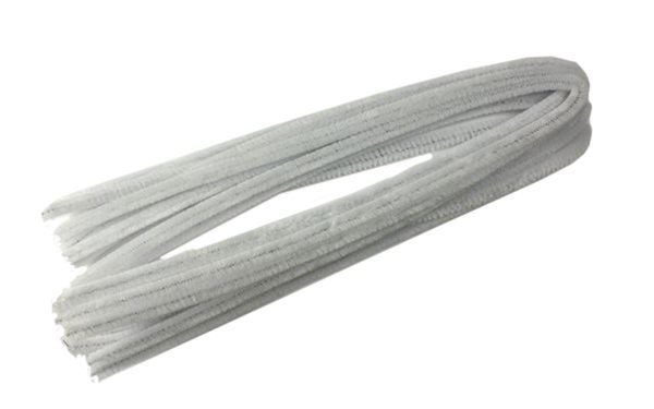 Modelovací drátky - průměr 8 mm, délka 50 cm, 10 ks - barva bílá
