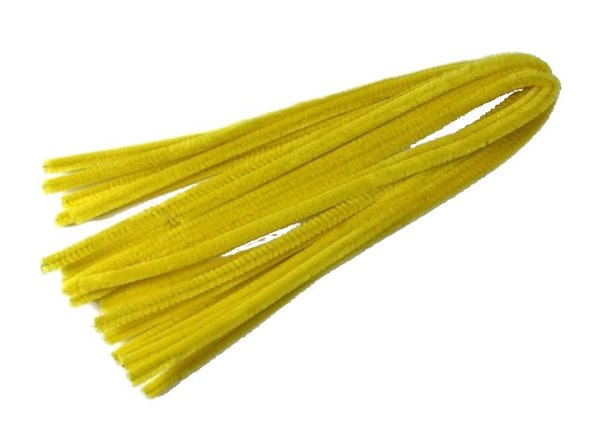 Modelovací drátky - průměr 8 mm, délka 50 cm, 10 ks - barva banánově žlutá