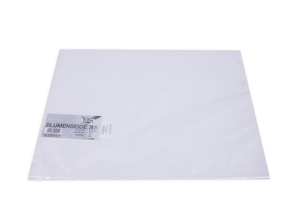 Levně Hedvábný papír 50 × 70 cm, 20 g, 26 listů - barva bílá