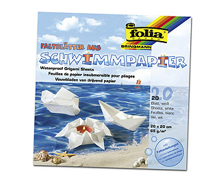Origami papír voděodolný 65 g/m2 - 20 × 20 cm, 20 archů