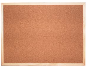 Korková tabule v dřevěném rámu 90 × 120 cm