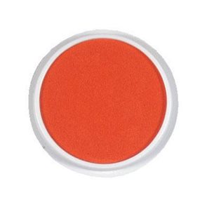 Kruhový polštářek - oranžová barva