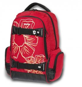 Studentský batoh - Flowers červená