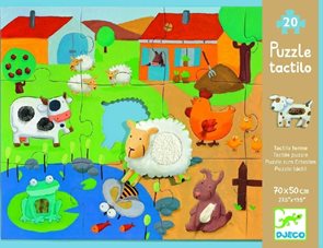 Puzzle hmatové - Farma 12 + 8 ks