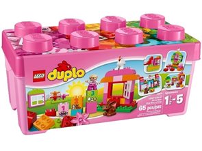 LEGO DUPLO 10571 Růžový box plný zábavy - DUPLO Kostičky
