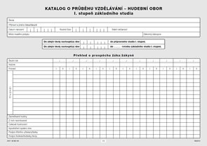 Katalog o průběhu studia pro I. stupeň - hudební obor