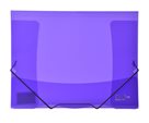 Karton PP Opaline Desky s gumou A4, PP, 3 klopy - fialové