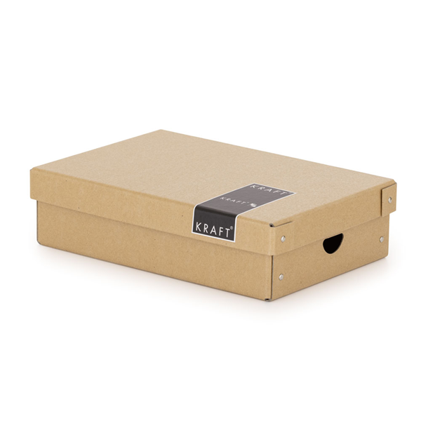 Levně Karton PP Krabice lamino 35,5 × 24 × 9 cm KRAFT nature