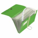 Herlitz Spisové desky A4 PP organizační, 12 přihrádek - zelené