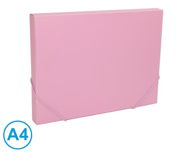 Levně Box na spisy s gumou A4 LUMA pastel - fialový
