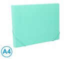 Box na spisy s gumou A4 LUMA pastel - modrý