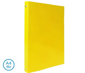 4-kroužkov&#253; pořadač LUMA A4 2,5 cm neon - žlut&#253;