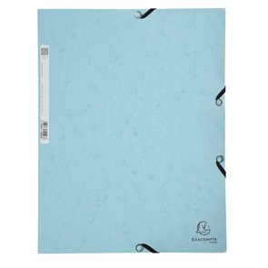 Exacompta Spisové desky s gumičkou Pastel A4 maxi, prešpán - modré