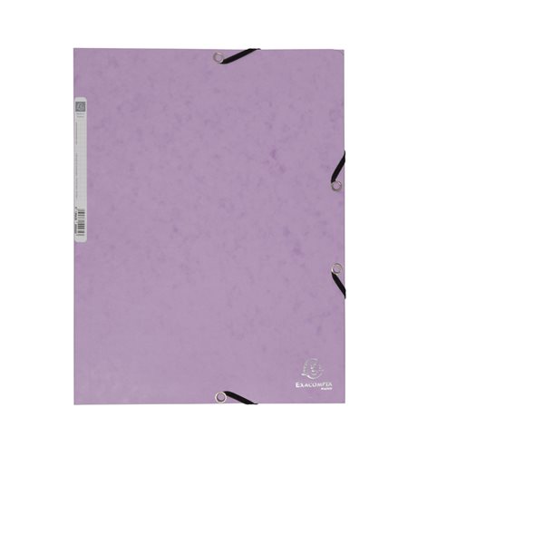 Levně Exacompta Spisové desky s gumičkou Pastel A4 maxi, prešpán - fialové
