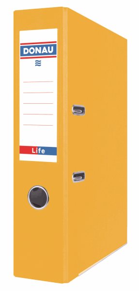 Levně Donau Pořadač pákový LIFE A4 7,5 cm - neonově žlutý, Sleva 16%