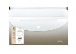 Ob&#225;lka se zipem Spoko ReLeaf A5 + kapsa s drukem PP Gradient - šed&#225;