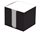 CAESAR OFFICE Špalíček nelepený 8,5 × 8,5 × 8 cm v krabičce - černá